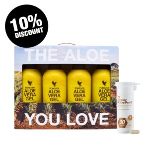 Aloe+ Challenge ALOE VERA GEL 4 PACK & PRO B